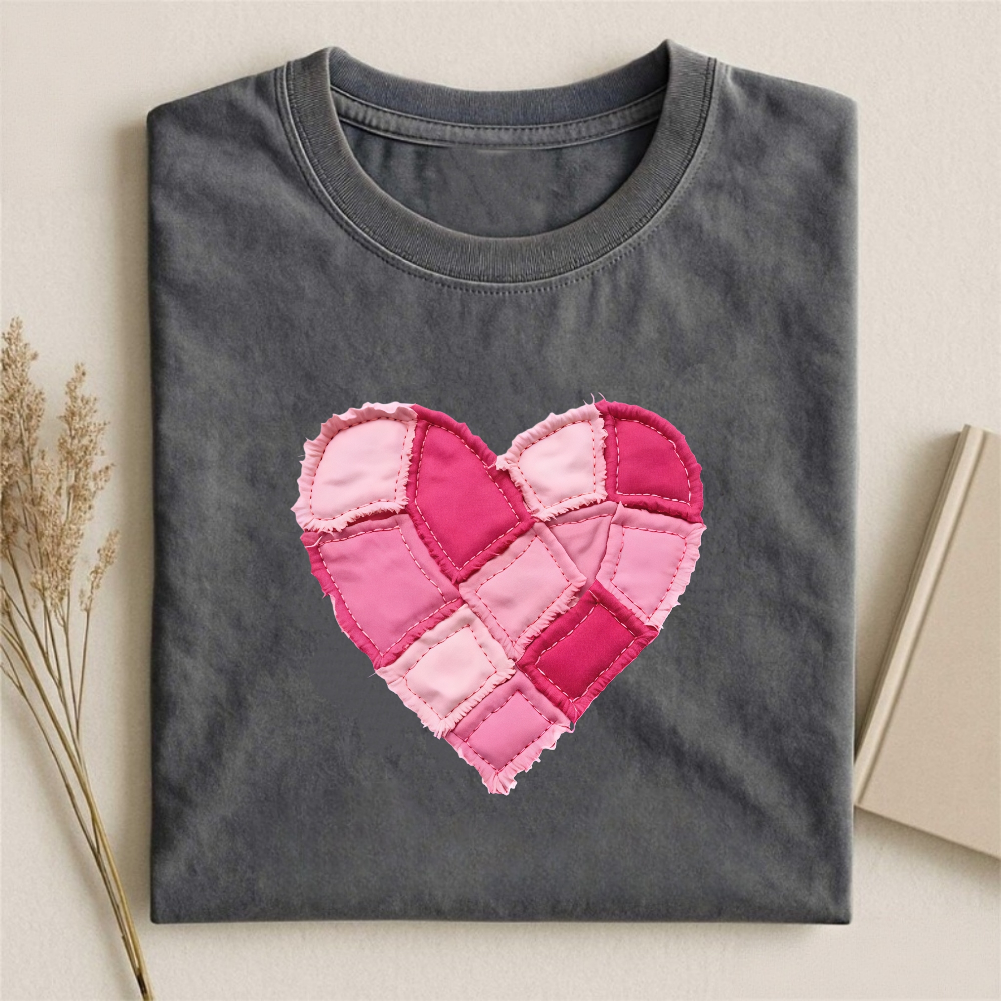 Valentine Patchwork Heart T-shirt