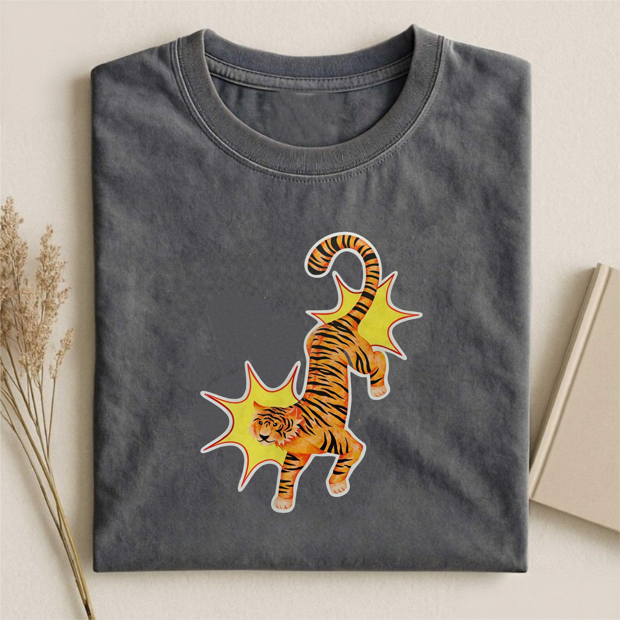Watercolor Dynamic Tiger T-shirt