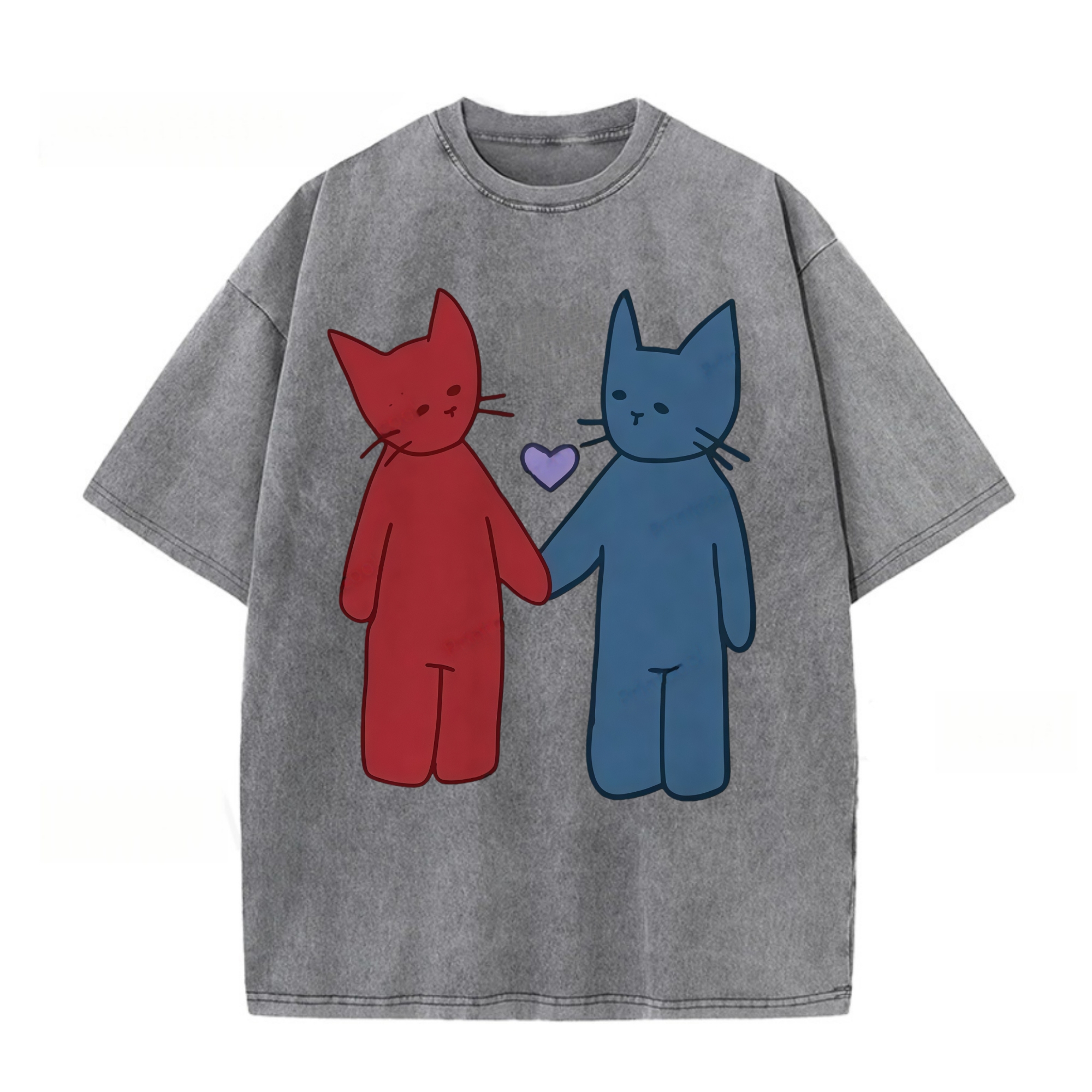 Two Loving Cats T-shirt