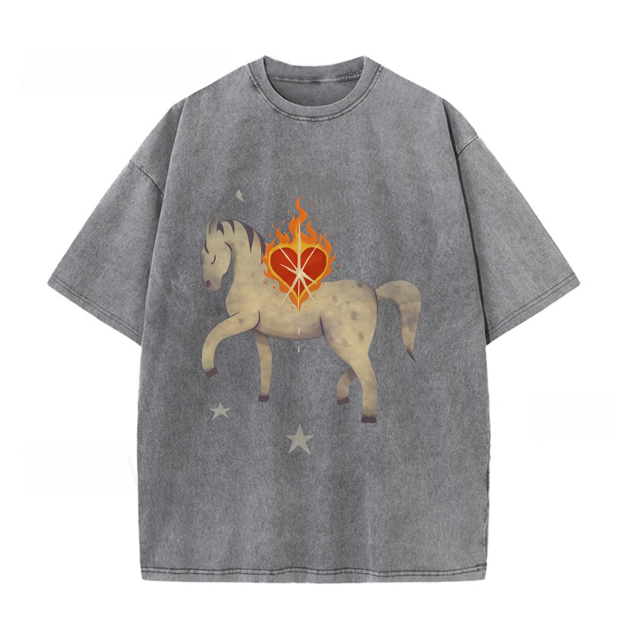 White Horse Starry Night T-shirt