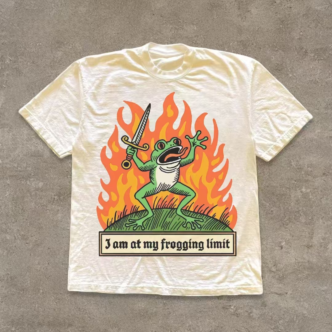 "I Am At My Frogging Limit" Frog T-shirt