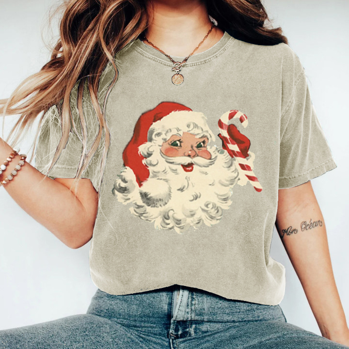 Vintage Santa T-shirt-Lulueye
