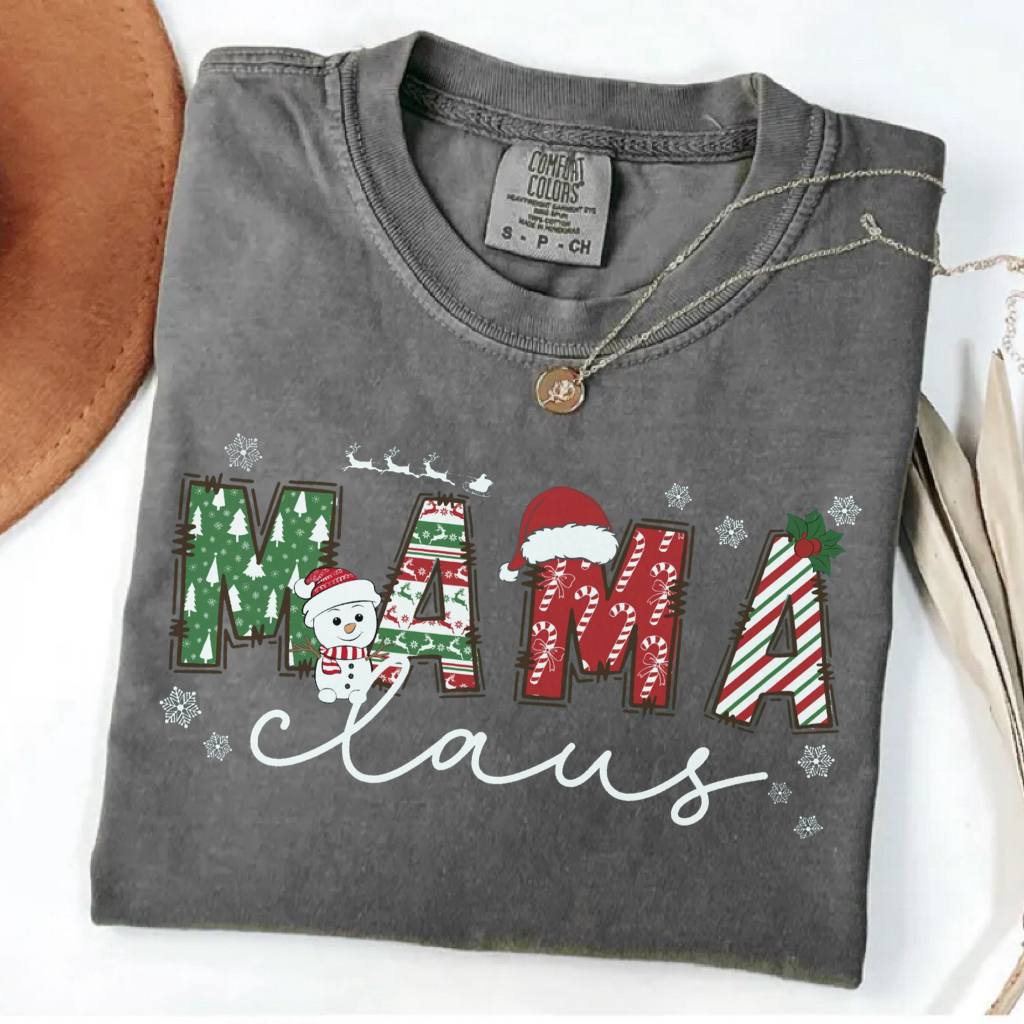Comfort Colors Family Christmas T-shirt