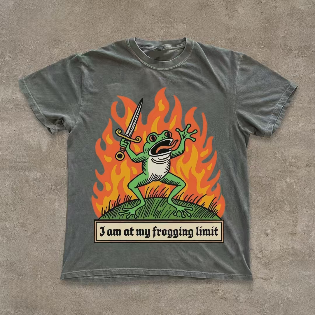 "I Am At My Frogging Limit" Frog T-shirt
