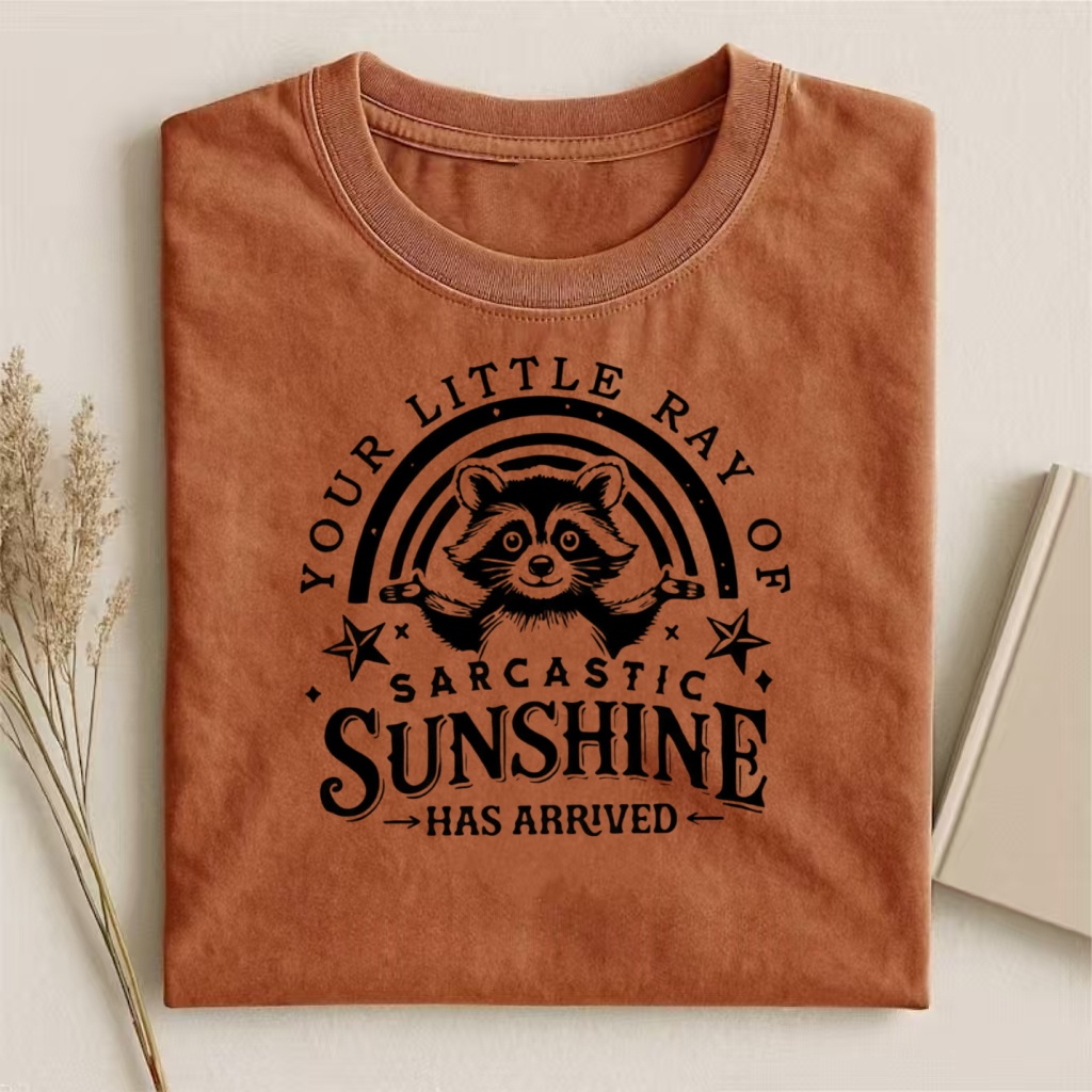 Peculiar Raccoon Sarcastic Ray T-shirt