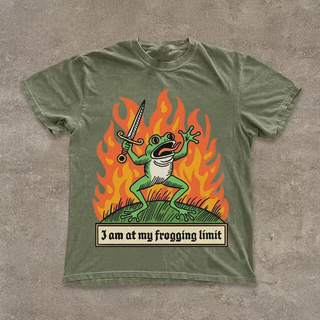 "I Am At My Frogging Limit" Frog T-shirt