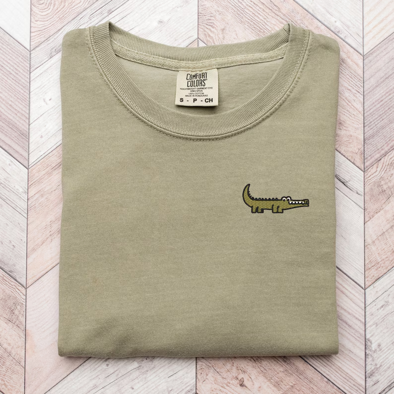 Mini Embroidered Gator T-Shirt