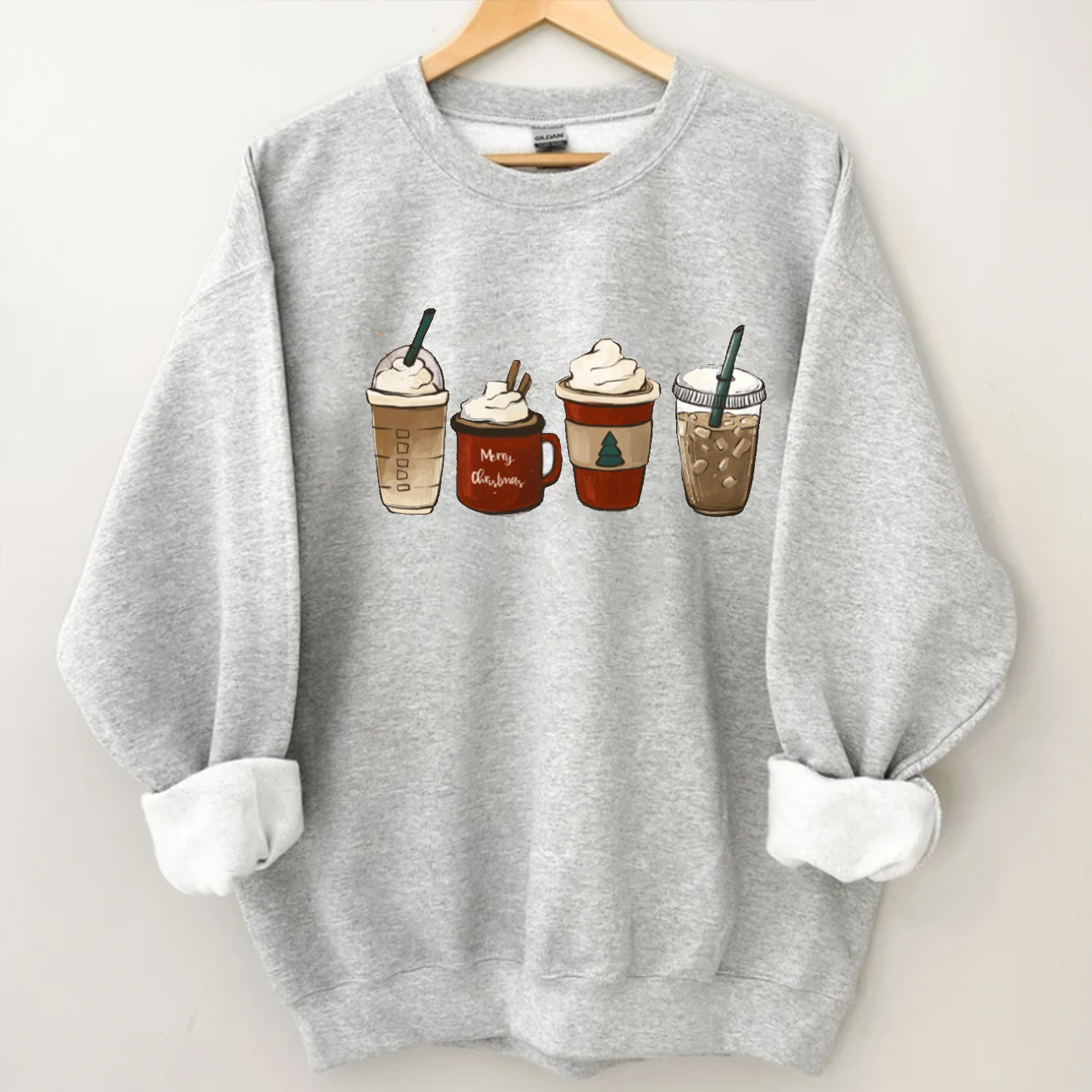Christmas Coffee Sweatshirt-Lulueye