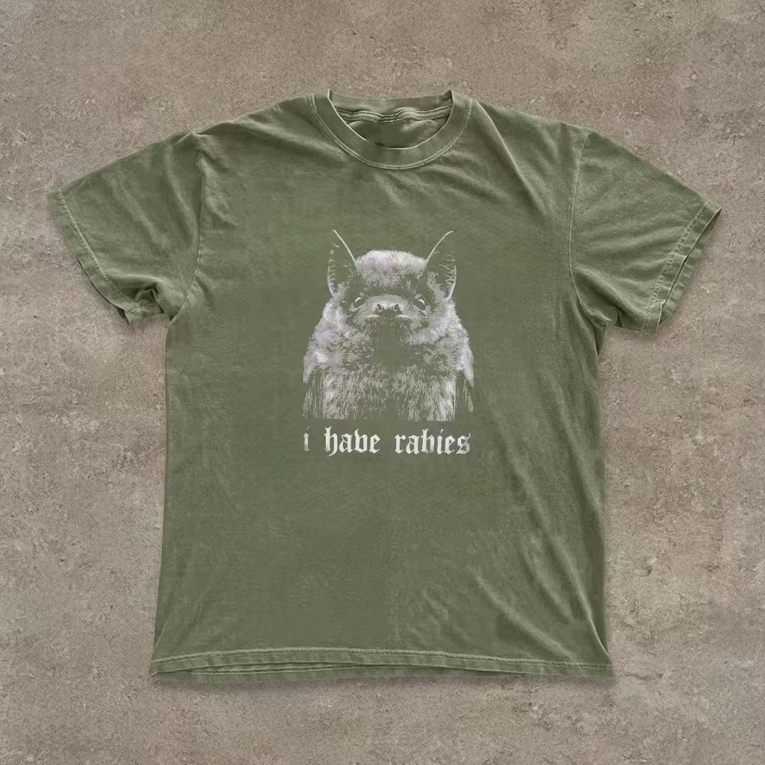 "I Have Rabies" Bat Humor T-shirt