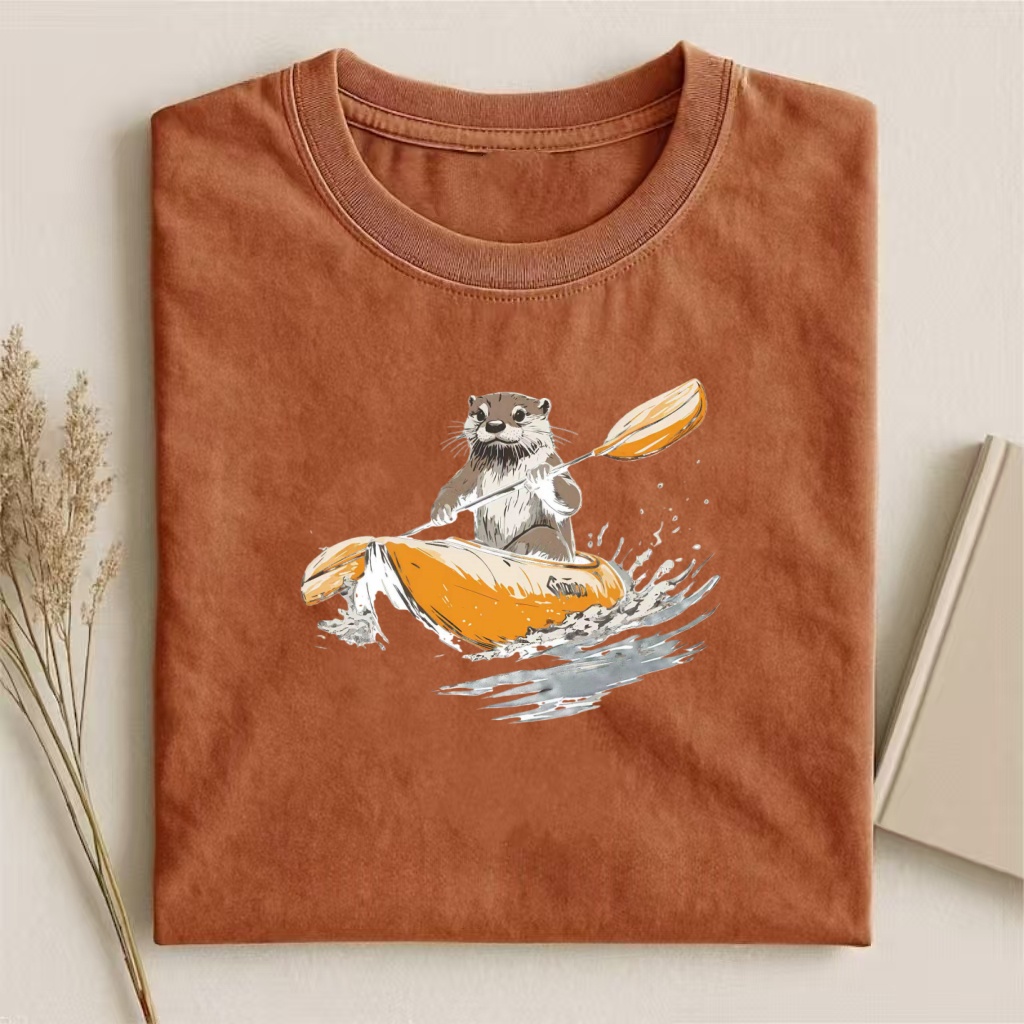 Kayaking Otter Adventure T-shirt