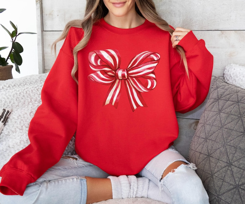 Christmas Bow Sweatshirt