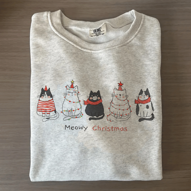 Personalized cat Christmas T-shirt, unisex