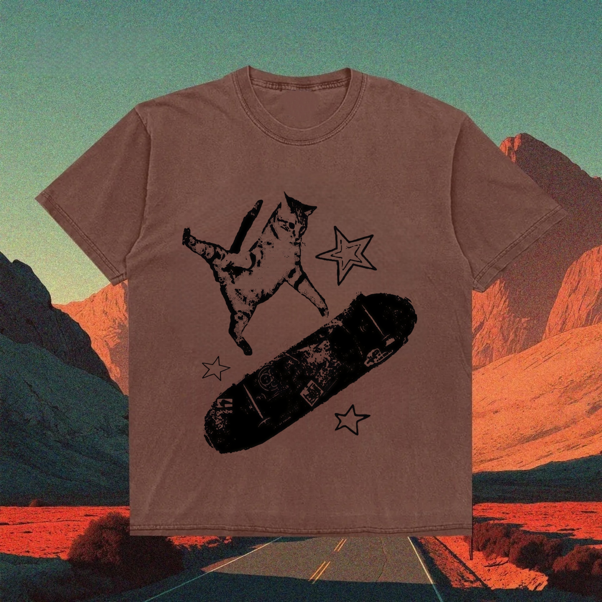 90s Aesthetic Vintage Kitten Y2K T-Shirt