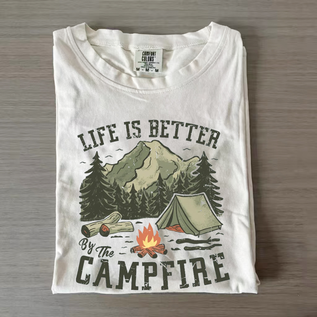 Life Is Better By The Campfire T-shirt-Lulueye