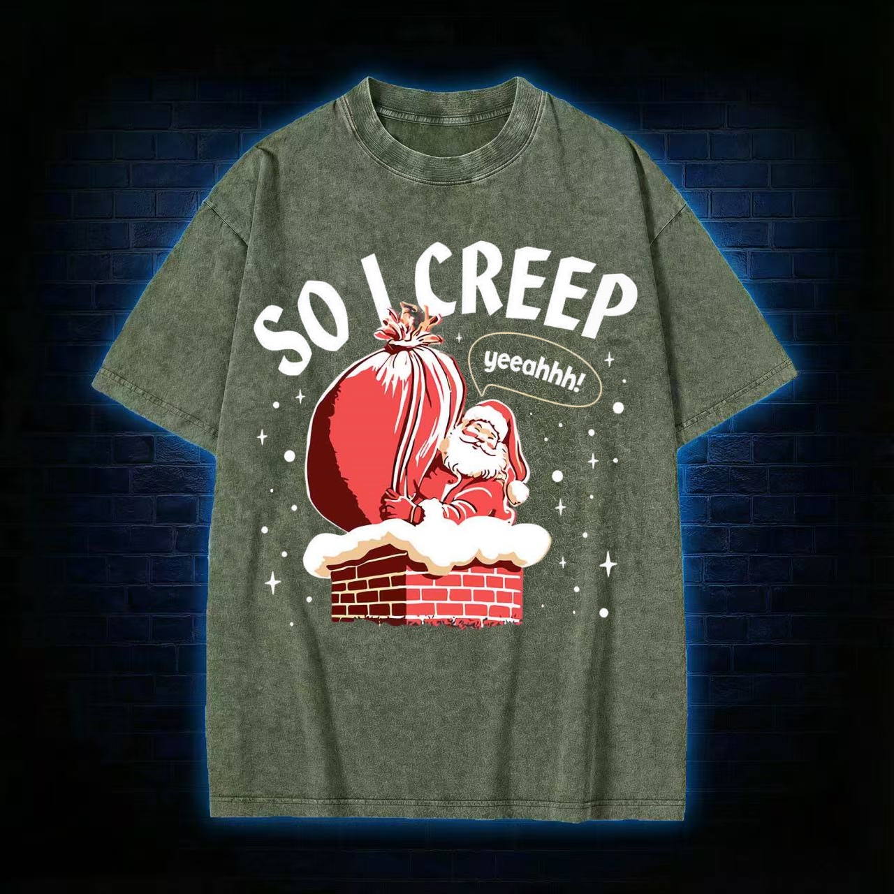 So I Creep Washed T-shirt