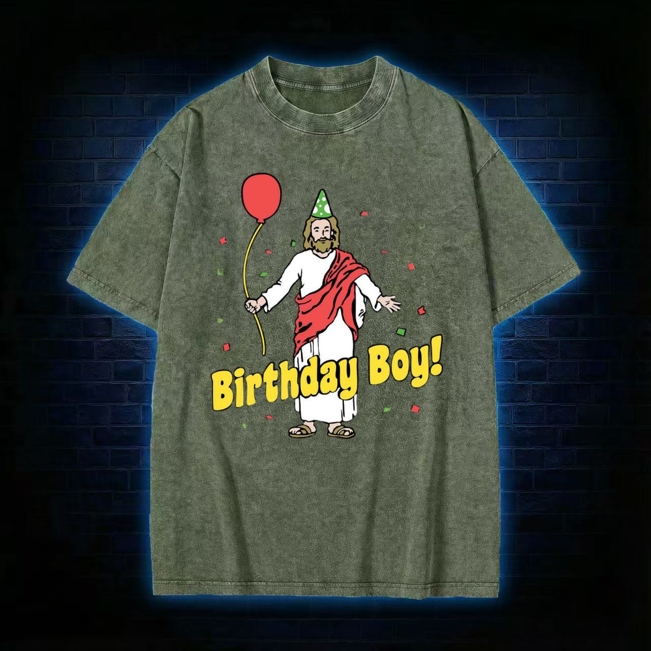 Birthday Boy Washed T-shirt