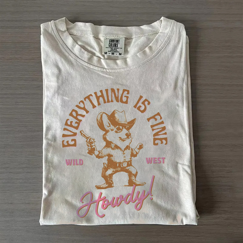 Cowboy Corgi T-shirt