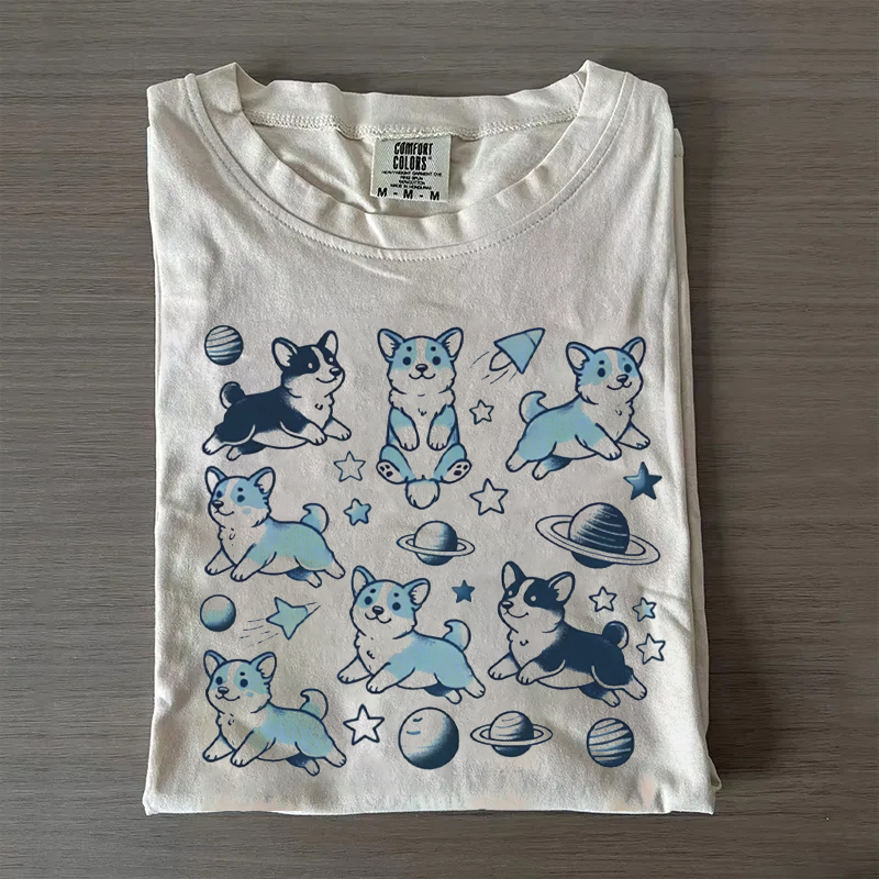 Corgi in Space T-shirt