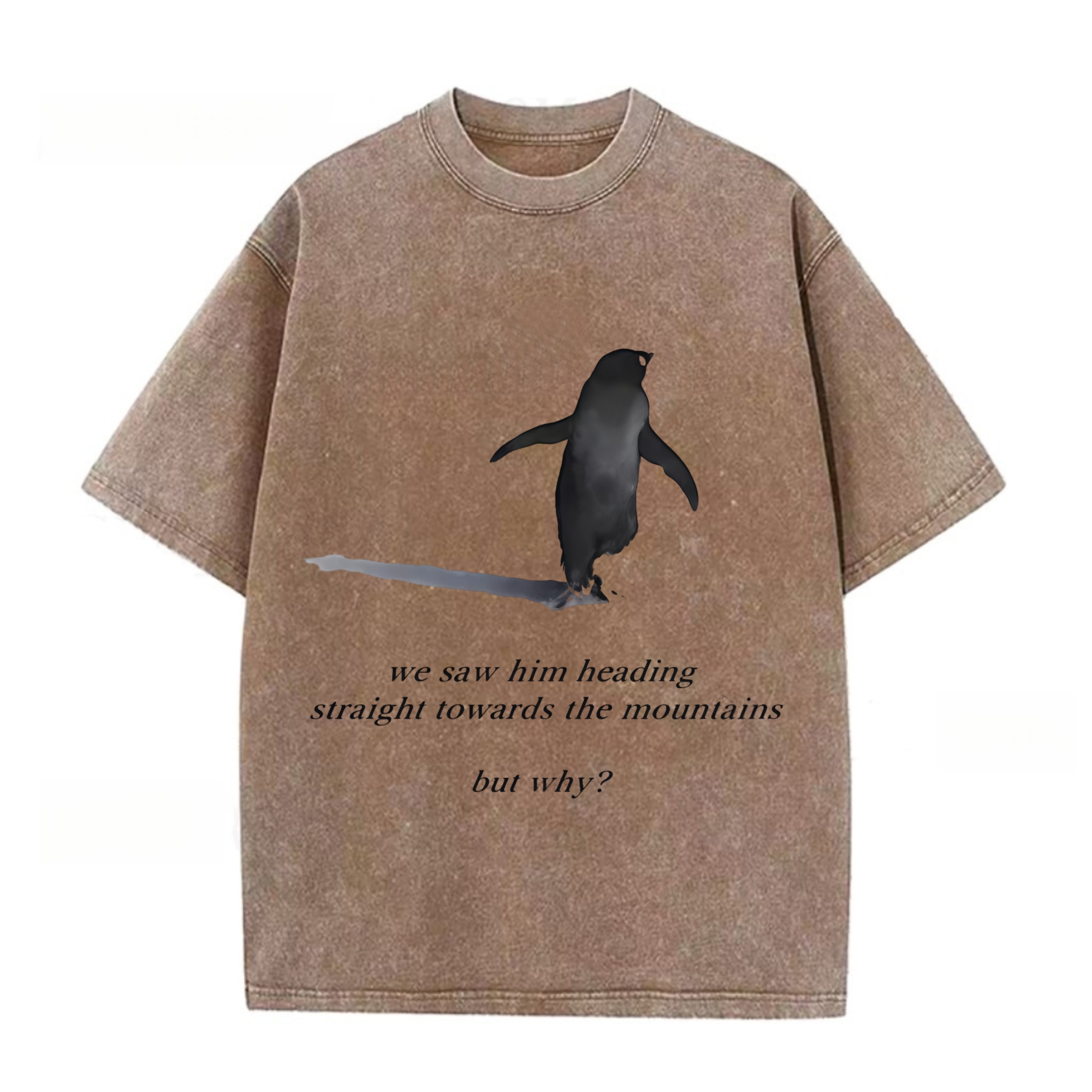 But Why Penguin Graphic T-shirt