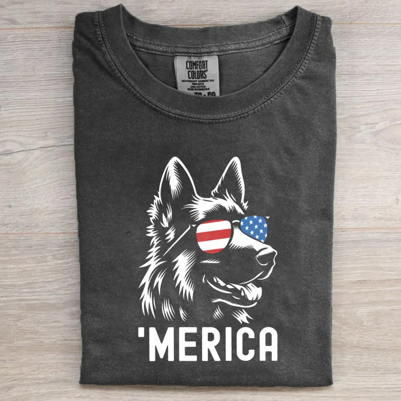Merica German Shepherd T-shirt