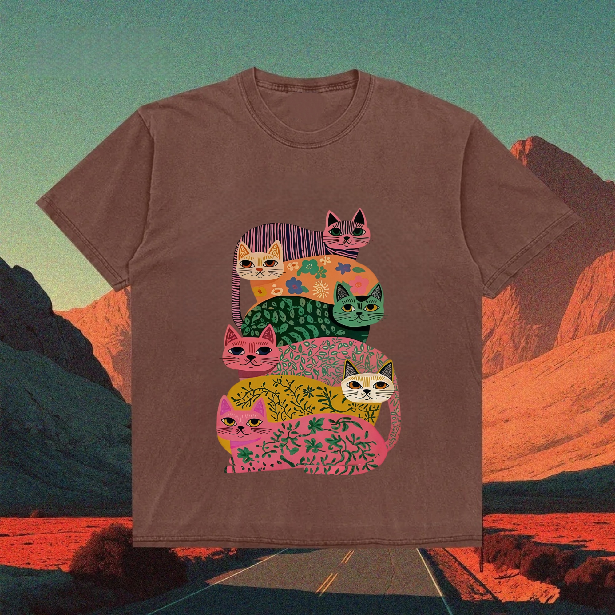 Colorful Cats T-Shirt