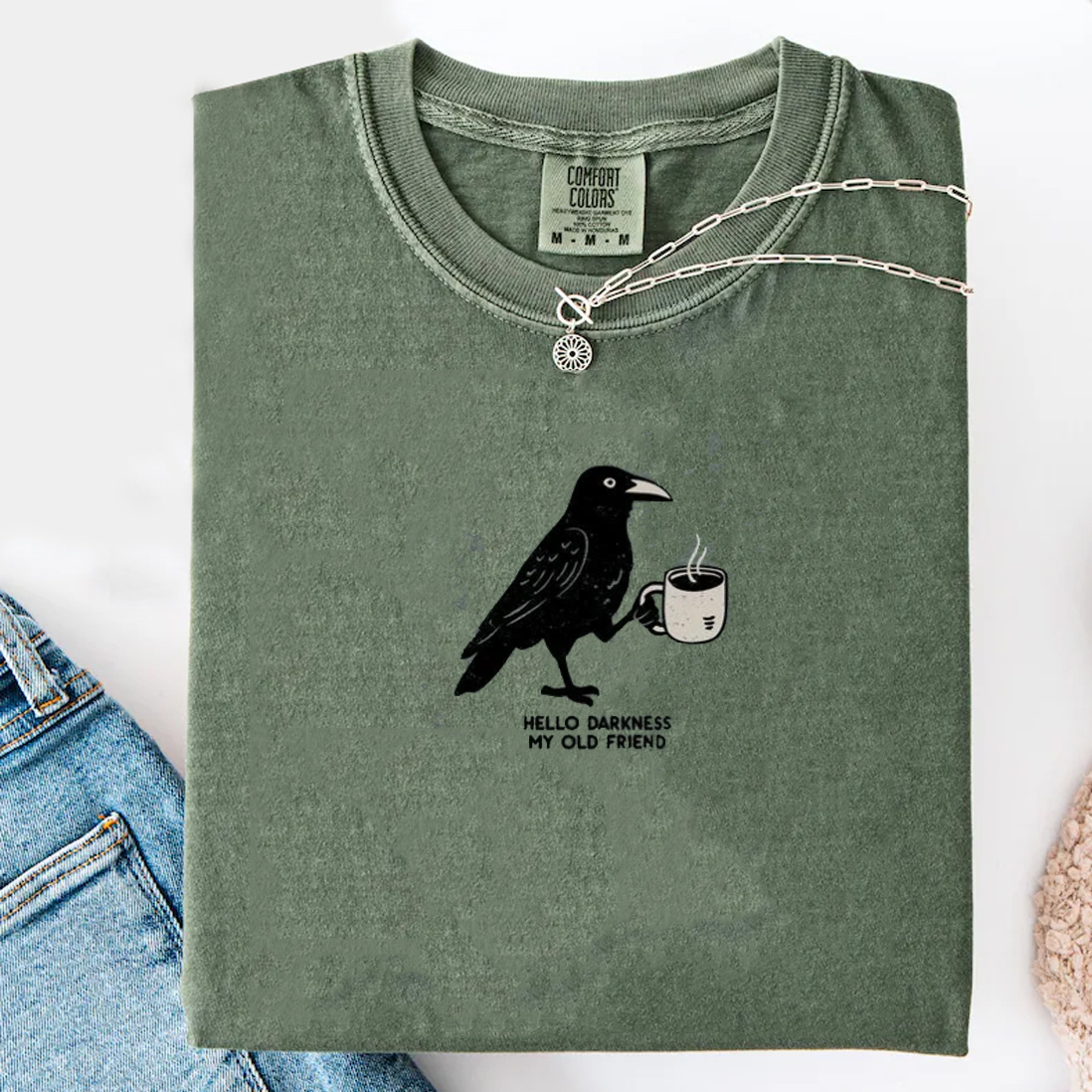 Raven Crow Coffee T-shirt