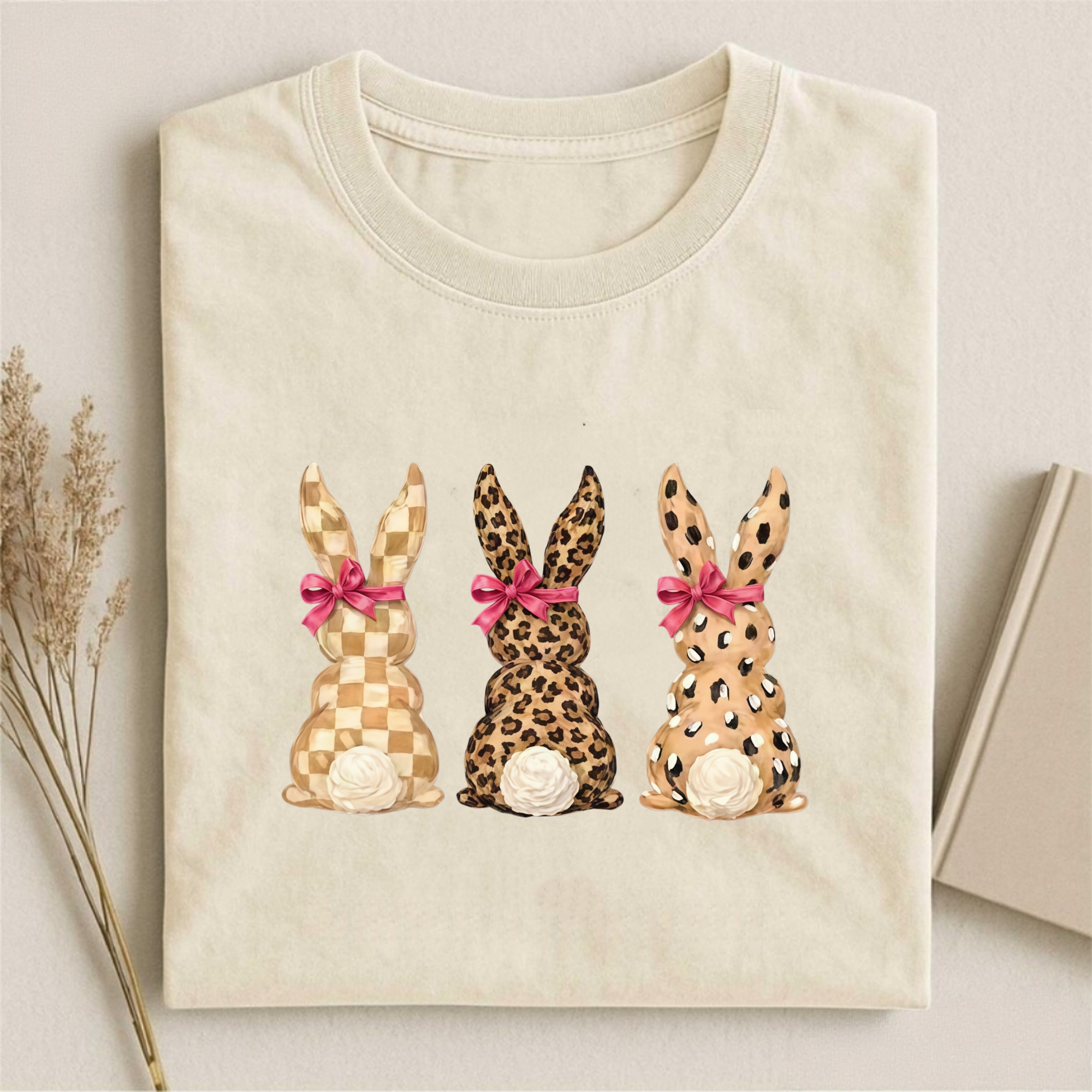 Leopard Bunny Easter T-shirt