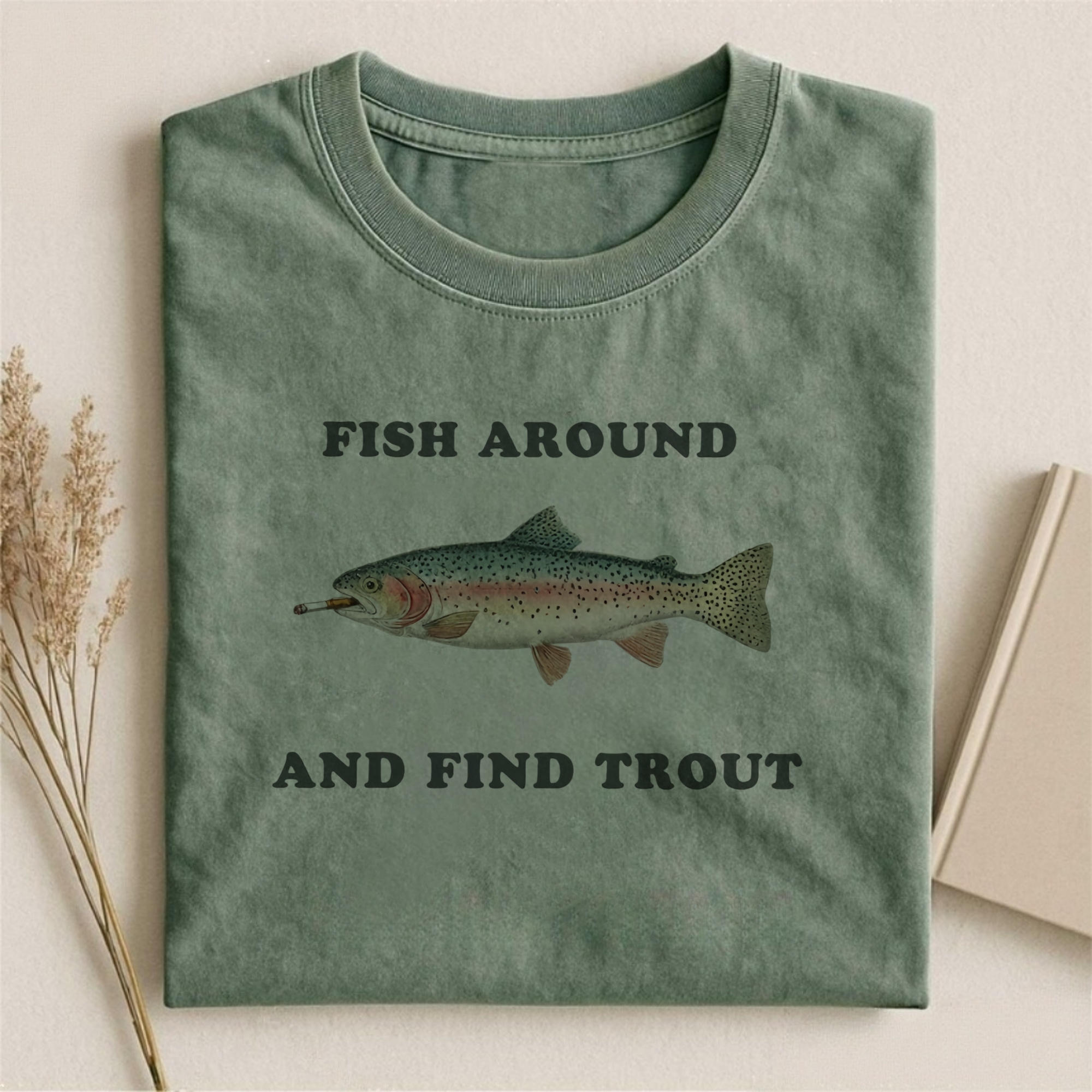 Fish Around and Find Trout Comfort Colors Shirt