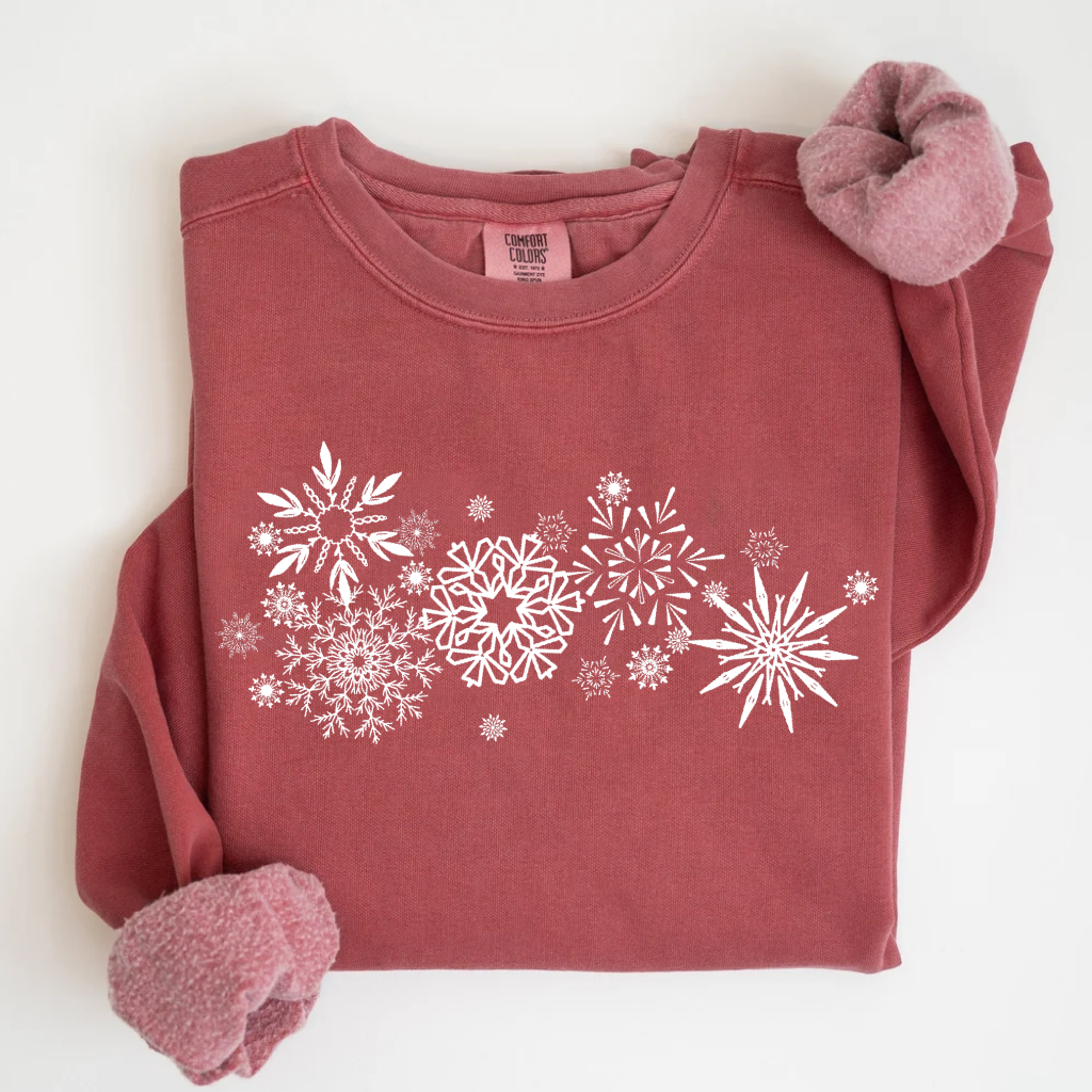 Comfort Colors Snowflake Winter T-shirt