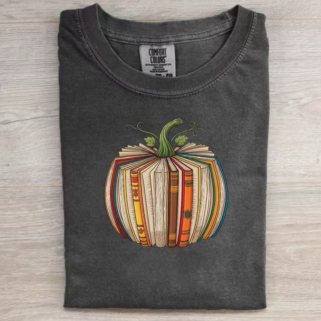 Fall Book Pumpkin Halloween Shirt