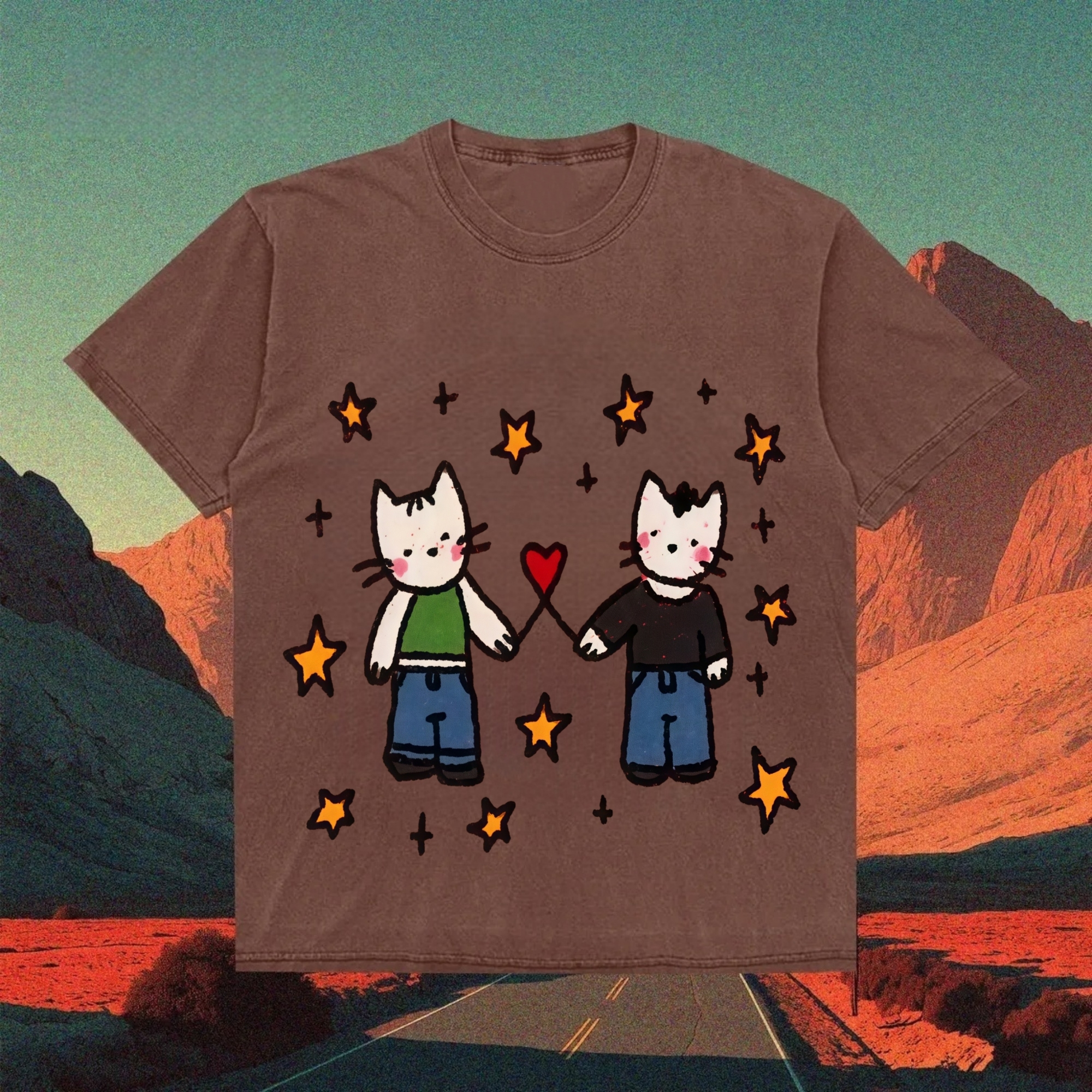 Best Friends Cats T-shirt