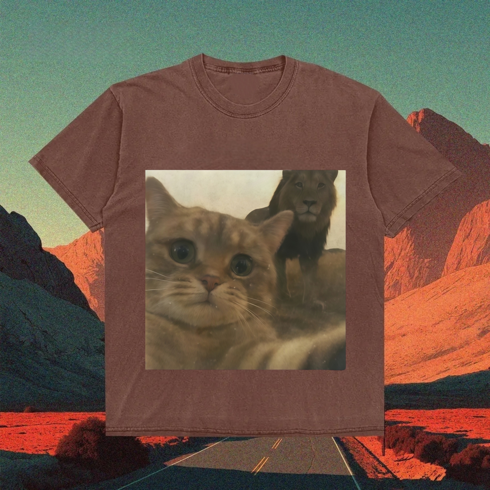 Courageous Soul Cat Selfie T-shirt