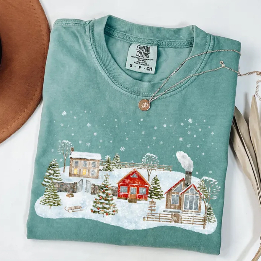 Christmas Village Holiday T-shirt