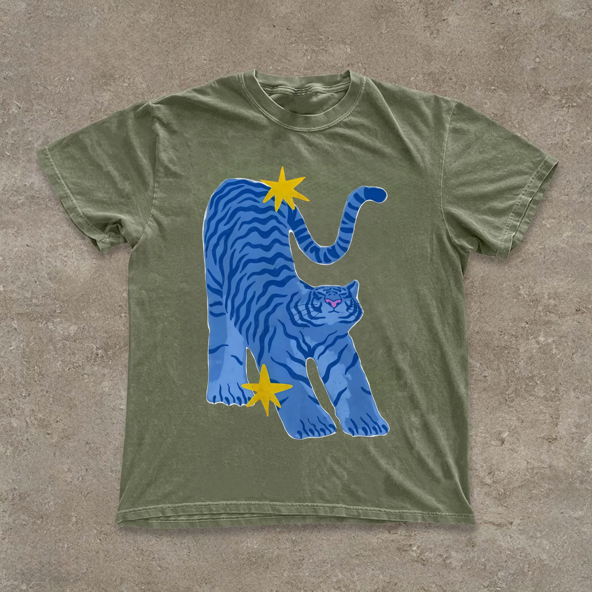 Blue Tiger Star T-shirt