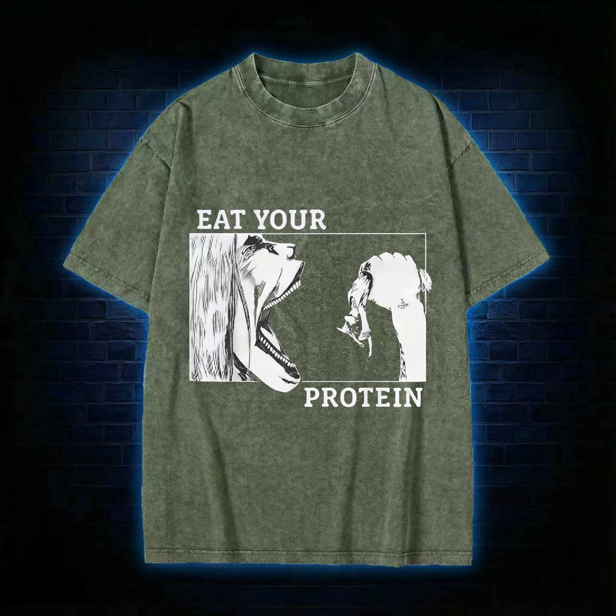 Eat Your Protein Washed T-shirt