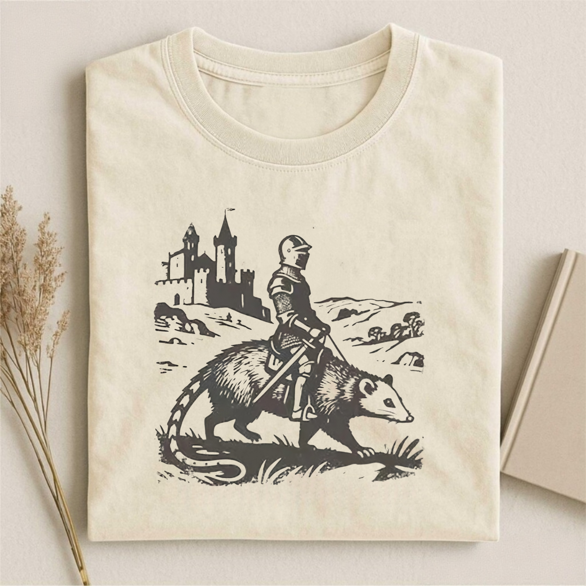 Funny Knight Opossum T-shirt