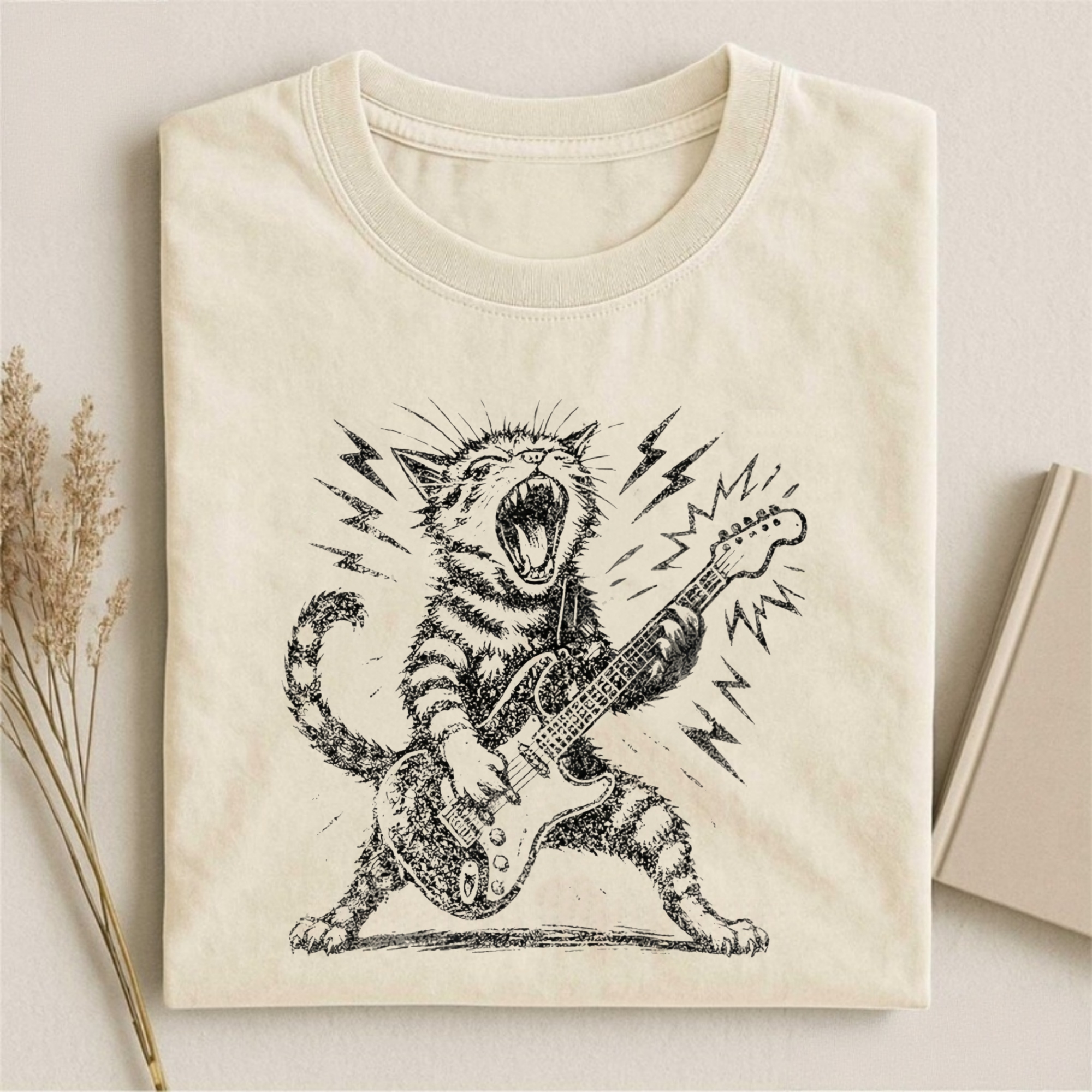Rock and Roll Cat T-shirt