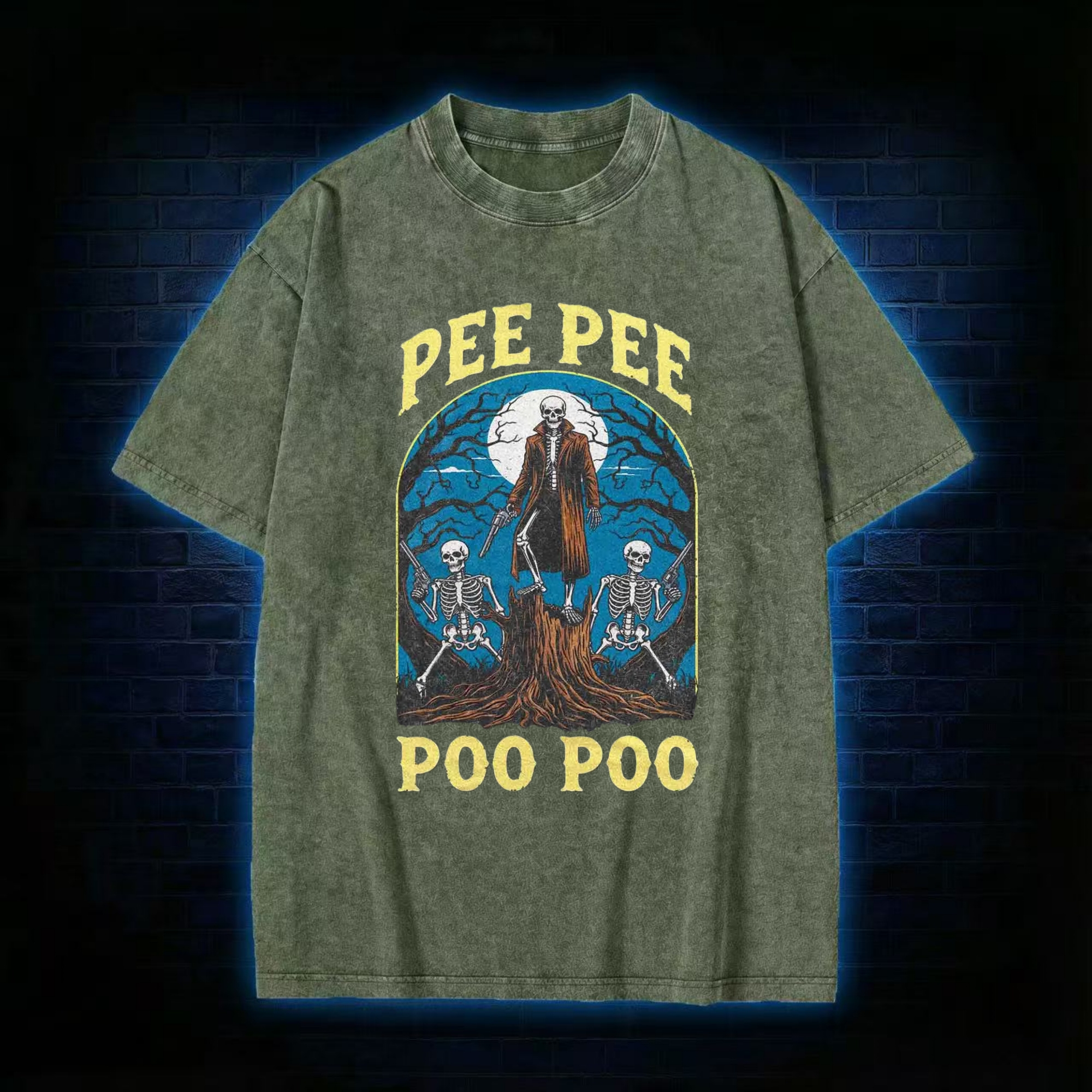 Pee Pee Poo Poo Washed T-shirt