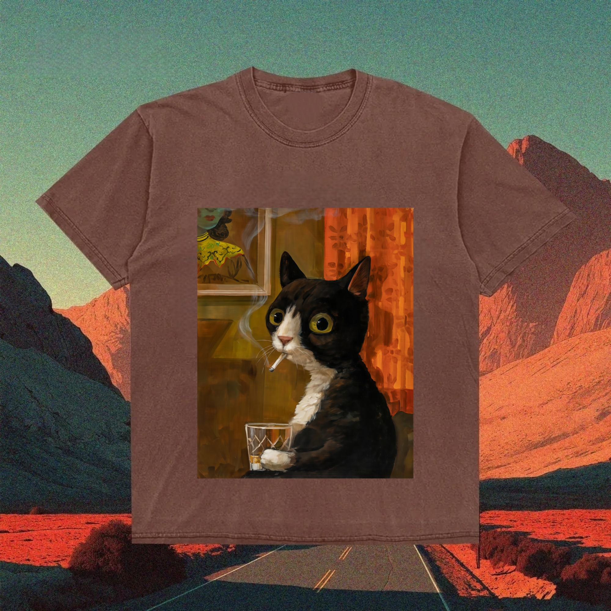 The Original Smoking Cat T-shirt