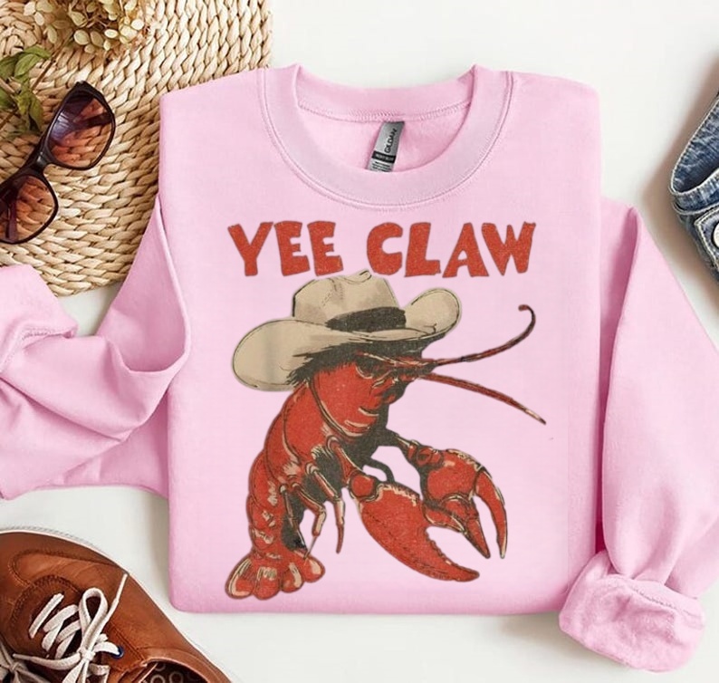 Yee Claw Cowboy Lobster Western Sweatshirt