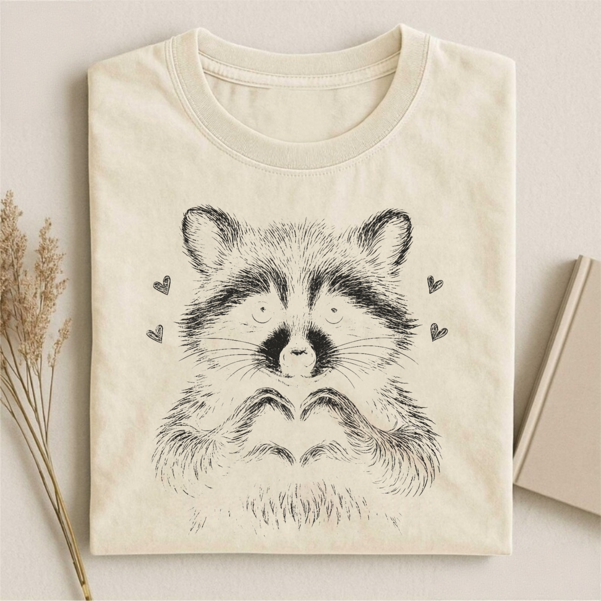 Valentine Raccoon T-shirt