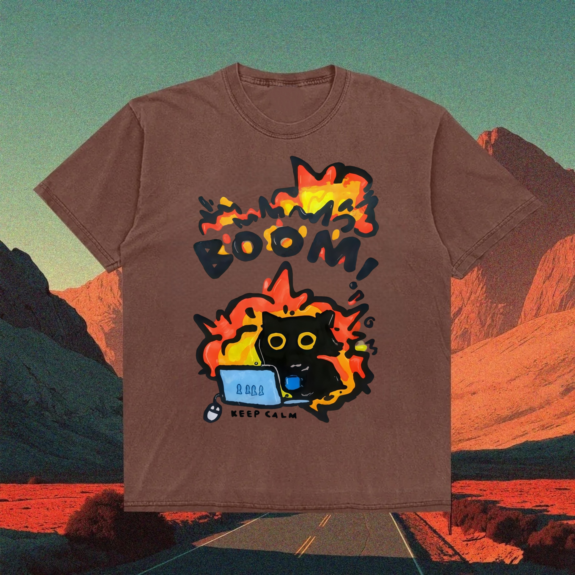 Keep Calm Cat T-shirt