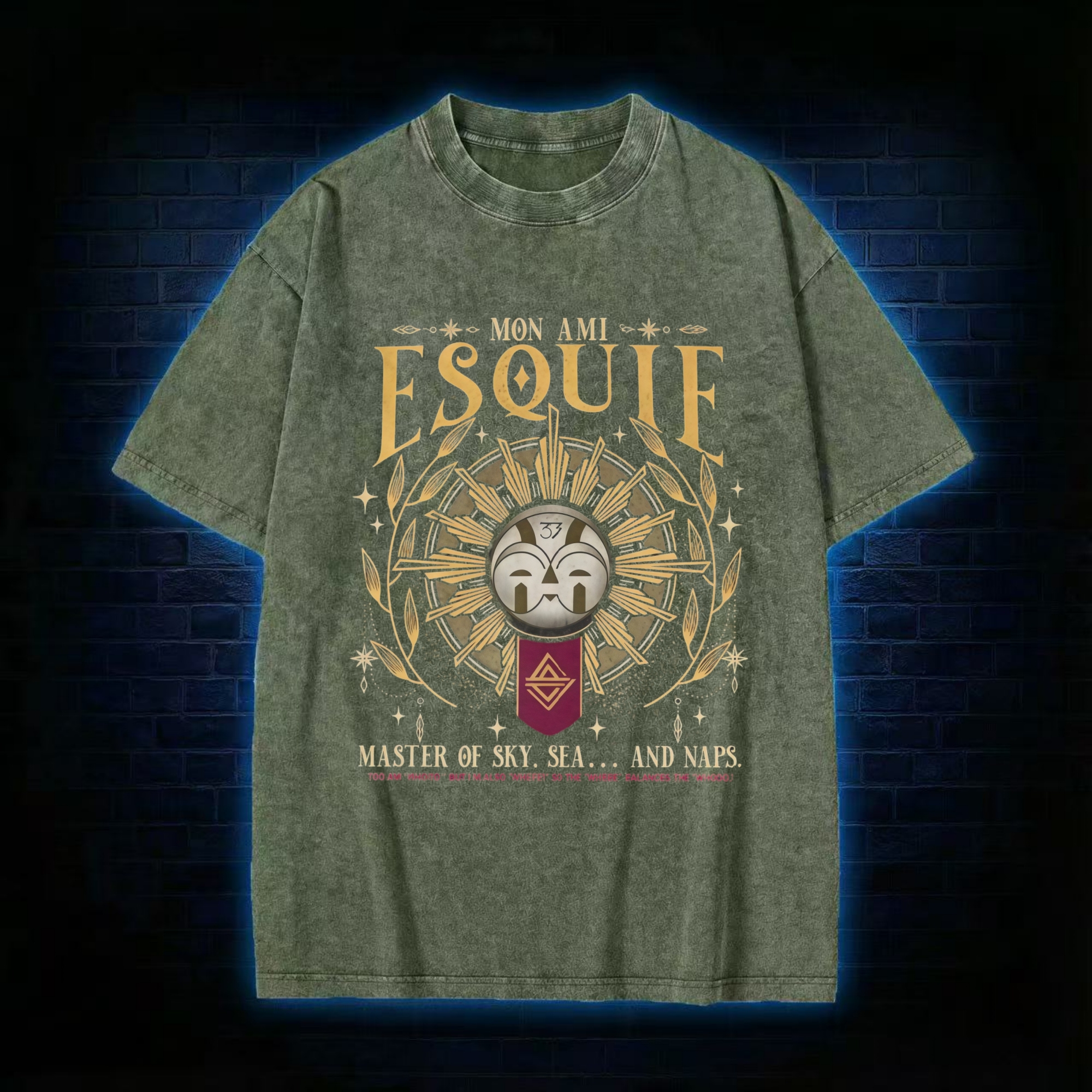 7-Master of Sky, Sea... and Naps Washed T-shirt