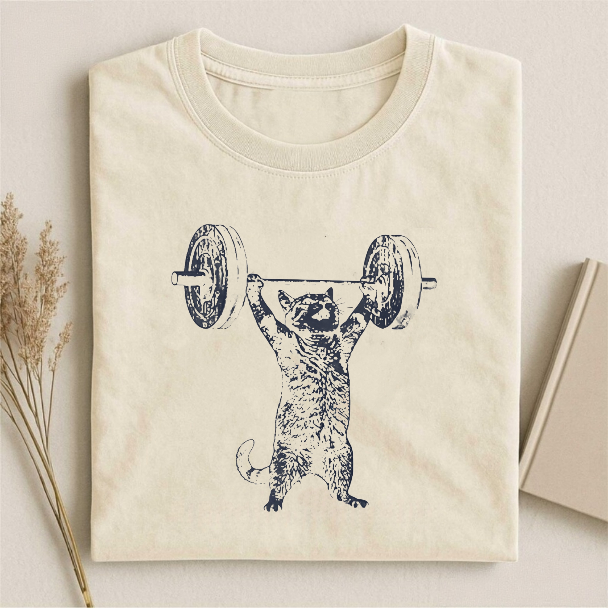 Funny Cat Gym T-shirt