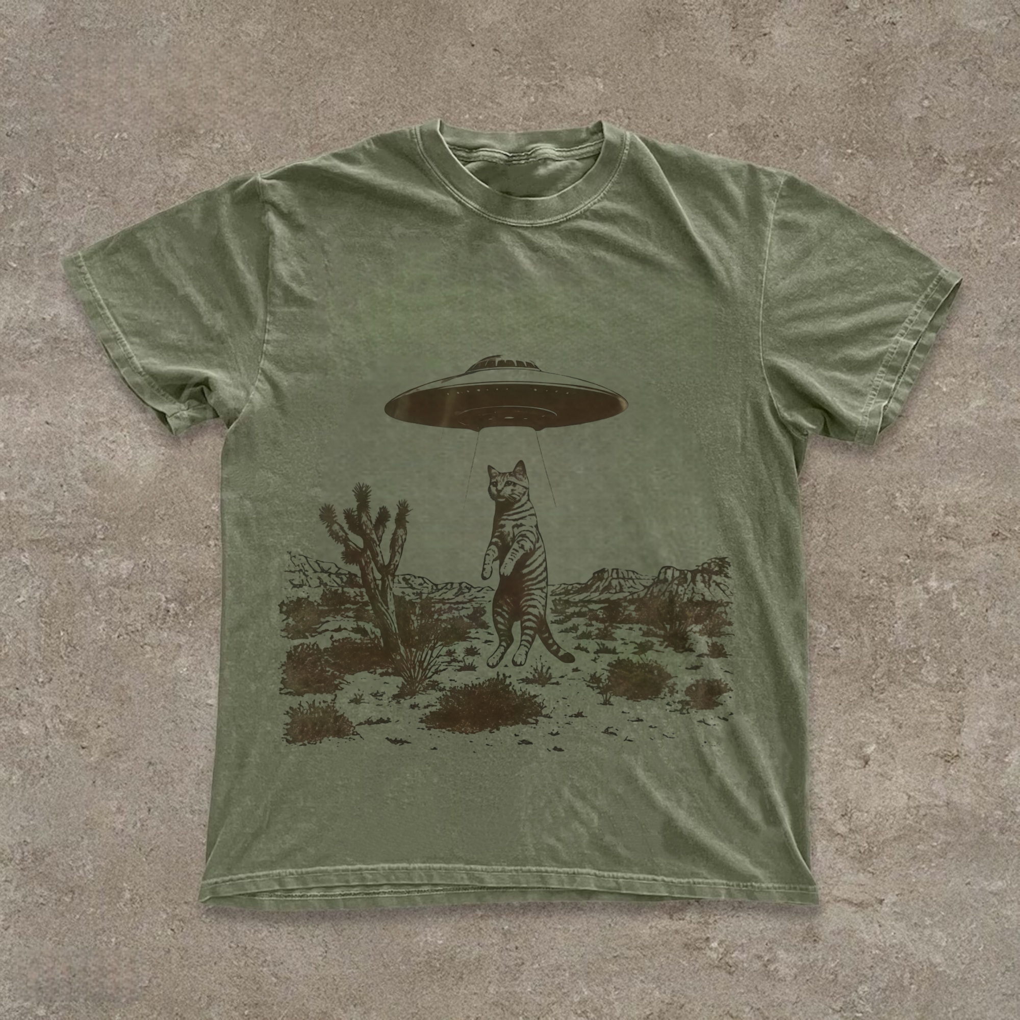 UFO Cat Western T-shirt