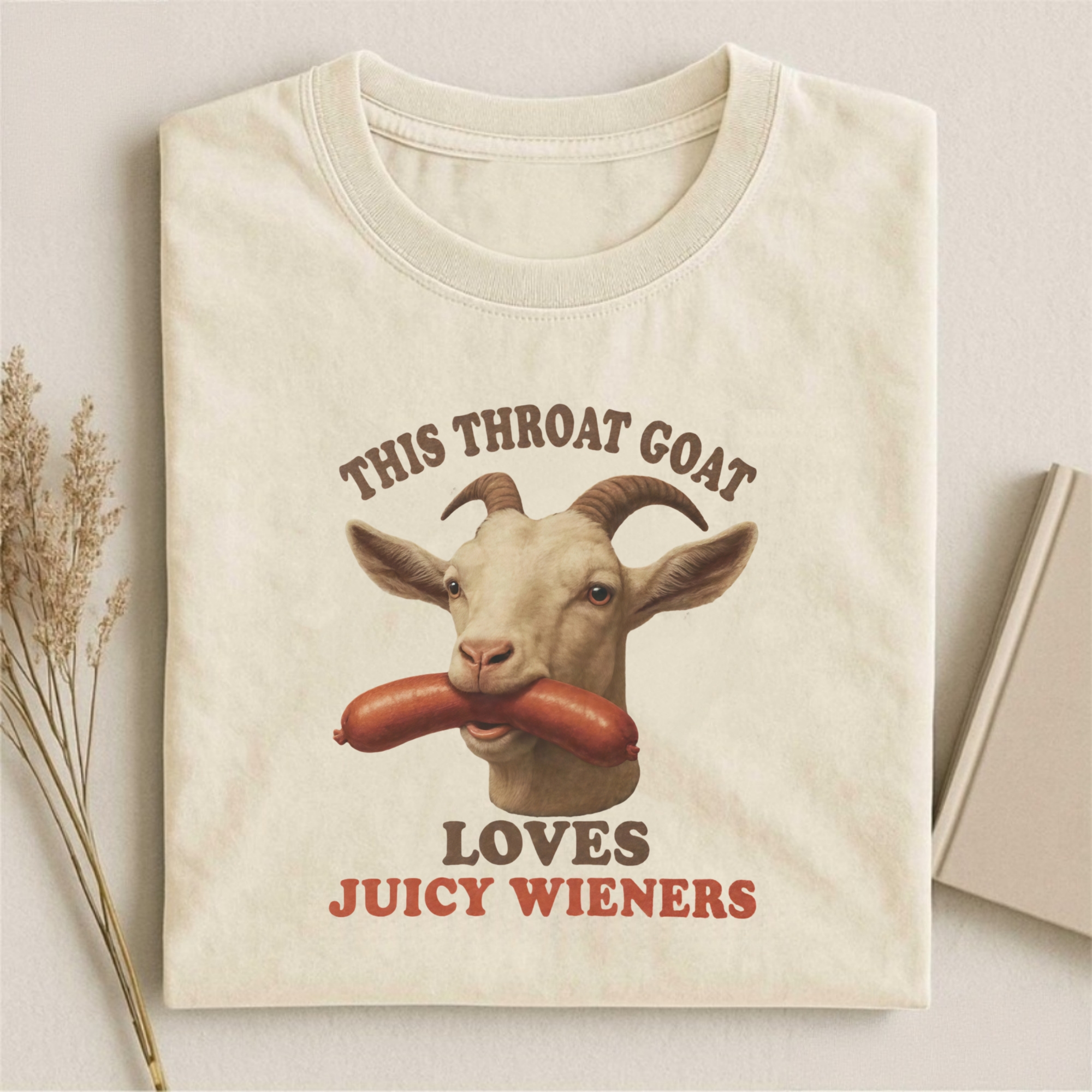 Throat Goat Loves Juicy Wieners T-shirt