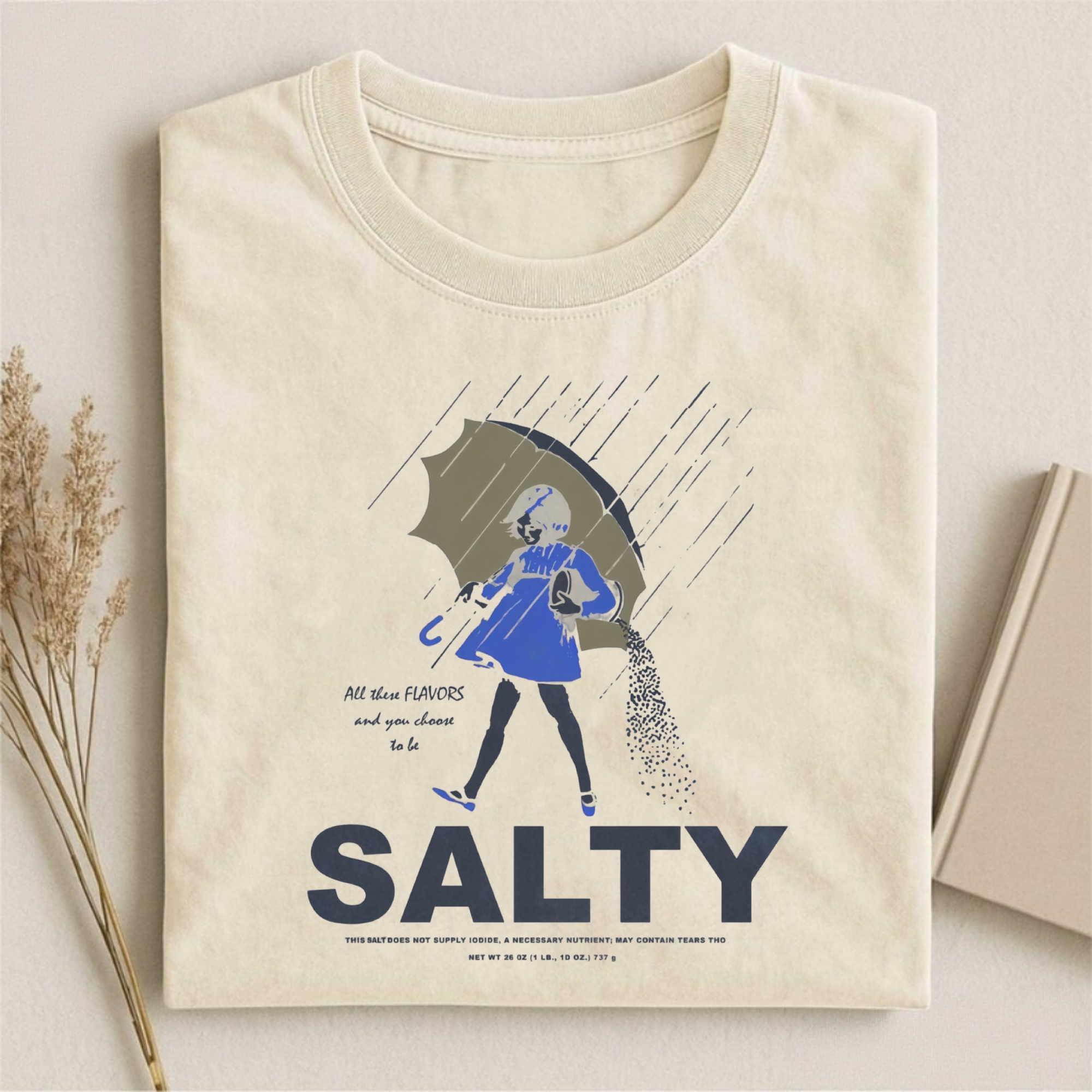 Salty Girl Vintage Cotton Blend T-shirt