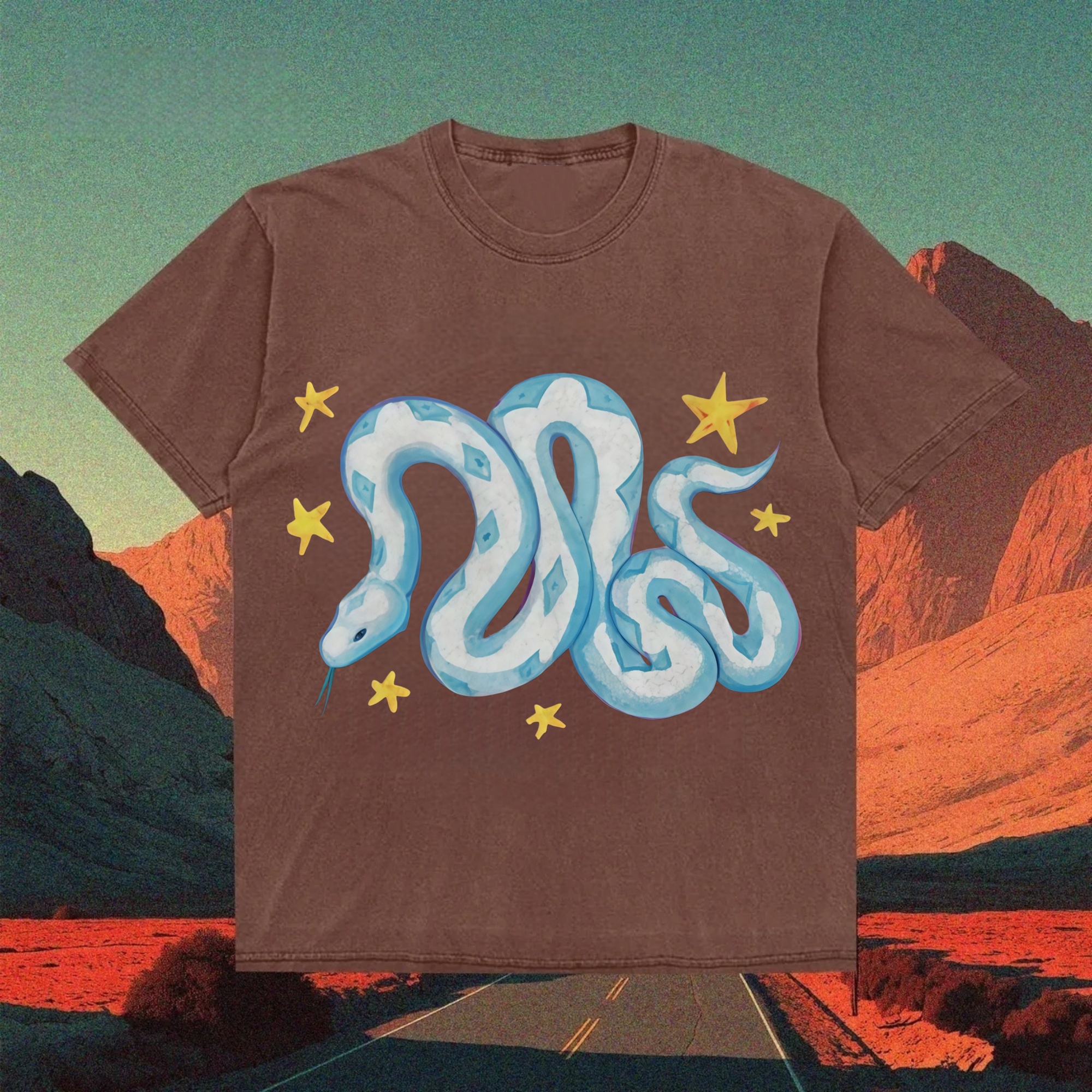 Twin Snakes Starburst T-shirt