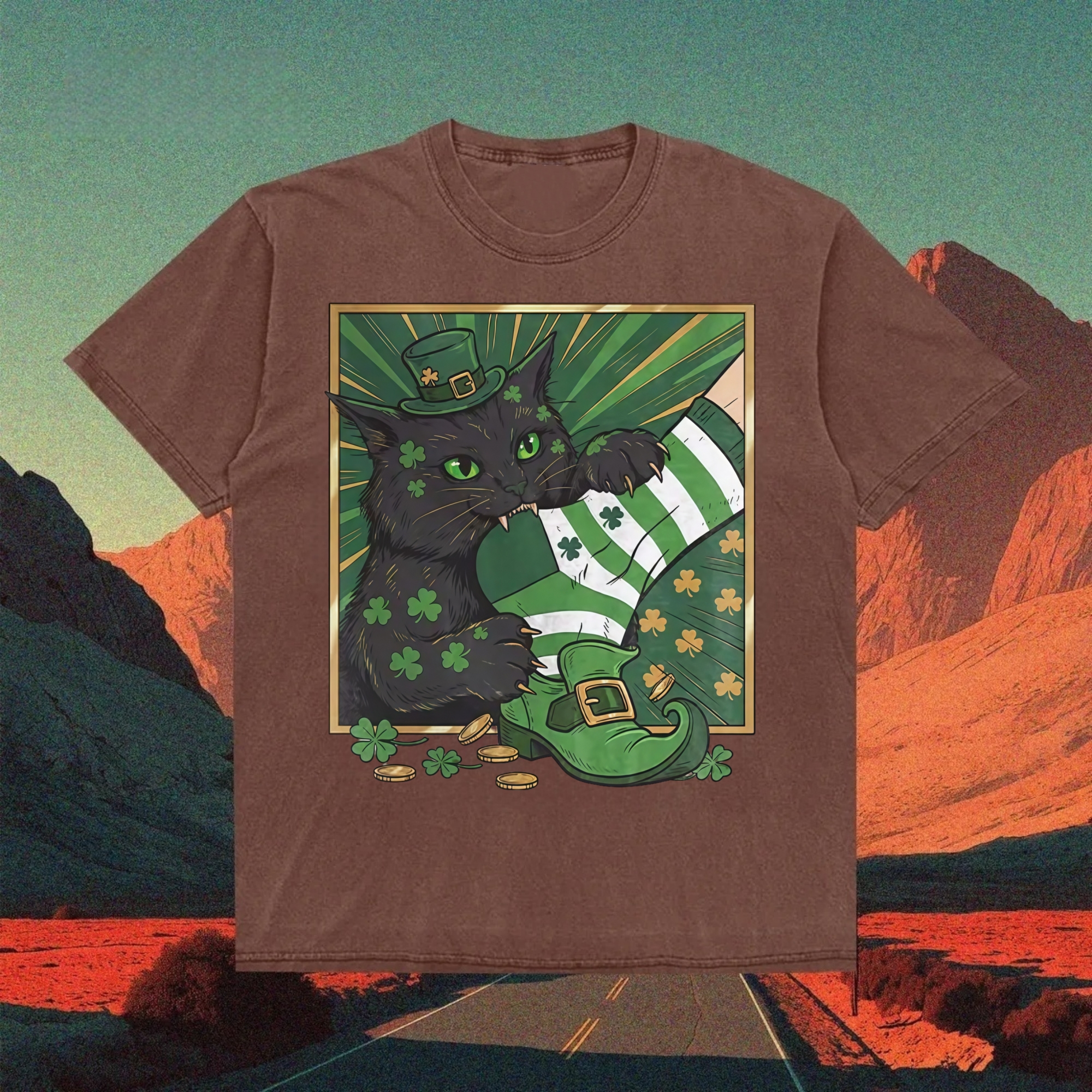 Naughty Cat Bites People T-Shirt