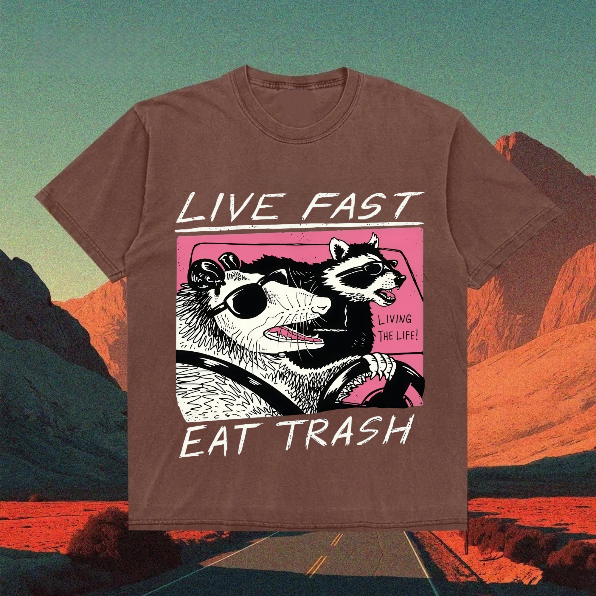 Live Fast Eat Trash T-shirt